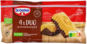 DR. OETKER 4 x Duo Kuchensnack, 140-g-Packg.