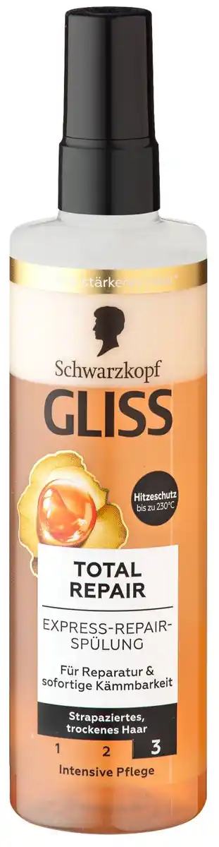 Bild 1 von SCHWARZKOPF Gliss Express-Repair-Spülung, 200-ml-Fl.