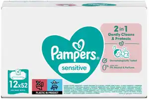 PAMPERS Feuchttücher, 12 x 52-St.-Packg.