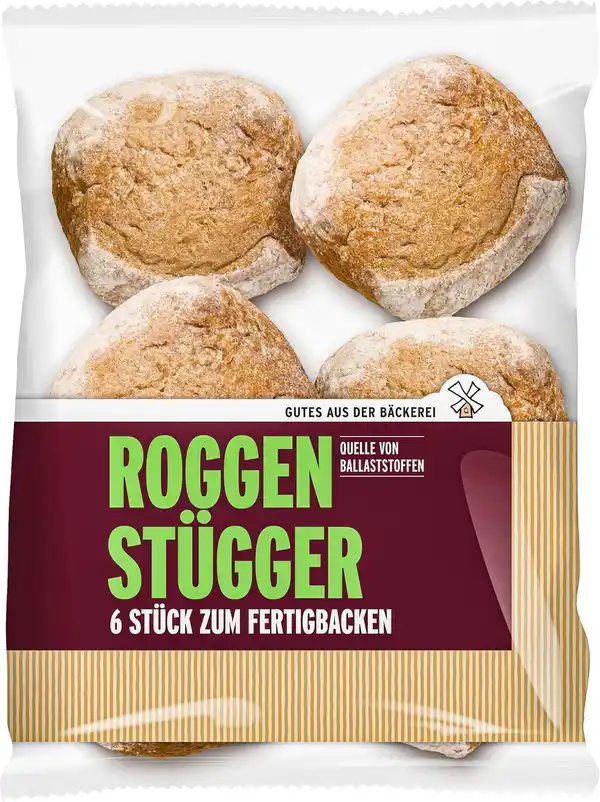 Bild 1 von GUTES AUS DER BÄCKEREI Roggen-Stügger, 6 St. = 540-g-Packg.