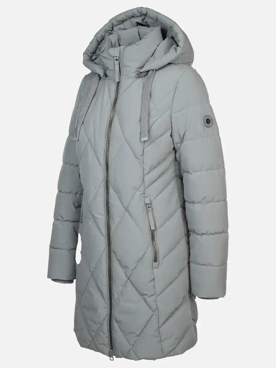 Bild 3 von Damen Steppmantel mit Kapuze Türkis