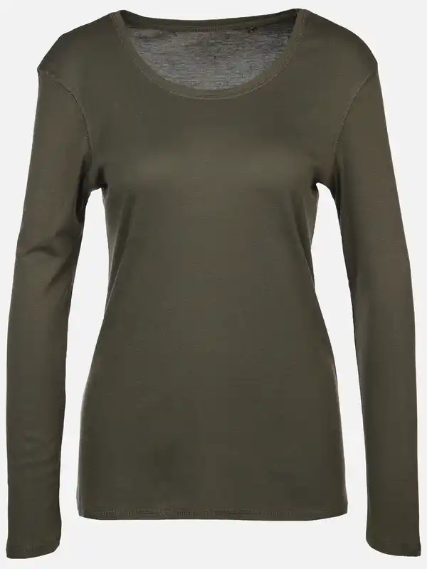 Bild 1 von Damen Shirt mit langem Arm Oliv