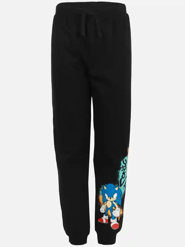 Bild 1 von Jungen Jogginghose mit Sonic Print Schwarz