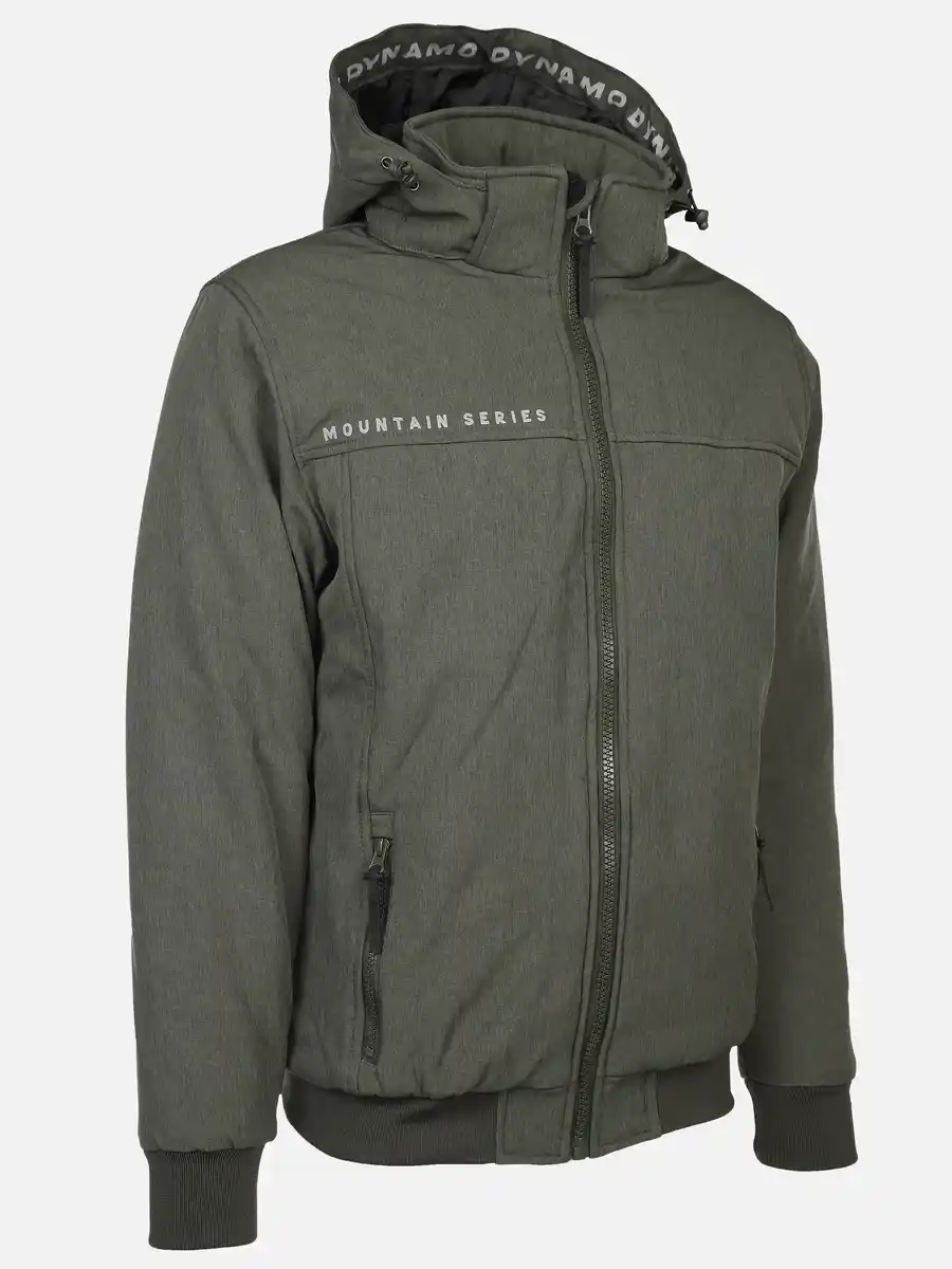 Bild 3 von Herren Softshell Winterjacke mit Bündchen Oliv