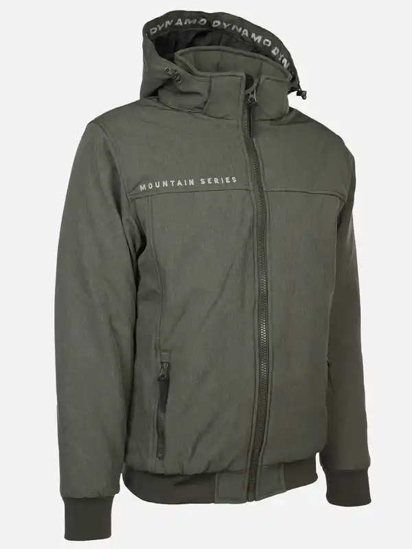 Bild 3 von Herren Softshell Winterjacke mit Bündchen Oliv