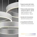 Bild 4 von LED Pendelleuchte SCULLI, CCT, dimmbar, separat schaltbar, Stahl