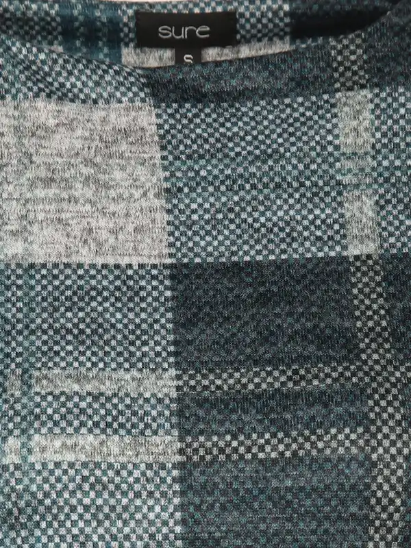 Bild 3 von Damen Flauschshirt mit Kelchkragen Türkis