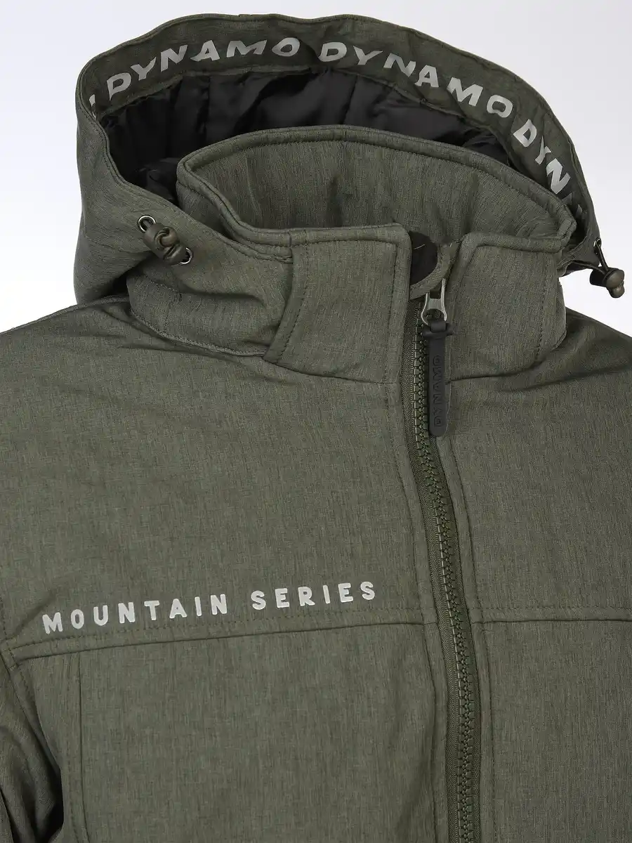 Bild 4 von Herren Softshell Winterjacke mit Bündchen Oliv