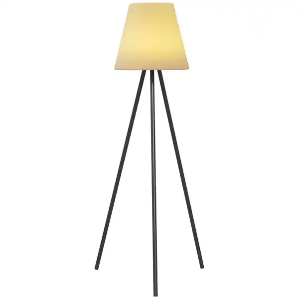 Bild 1 von Solar Dreibein Stehlampe, Outdoor/Indoor, dimmbar, Schwarz/Weiß