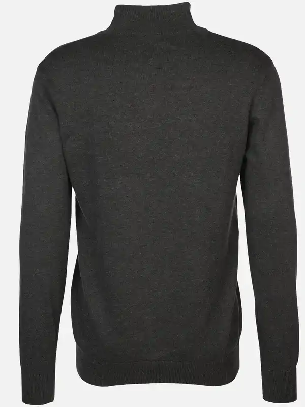 Bild 2 von Herren Stricktroyer mit Stickerei Grau