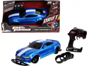 JADA F & RC Drift Jakob's Ford Mustang 1:10 R/C Spielzeugauto Blau/Schwarz