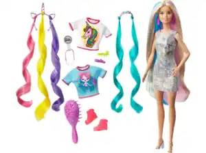 BARBIE Fantasie-Haar Puppe Mehrfarbig