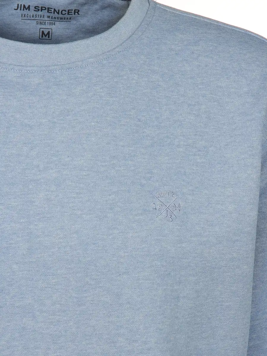 Bild 3 von Herren Sweatshirt in melierter Optik Blau
