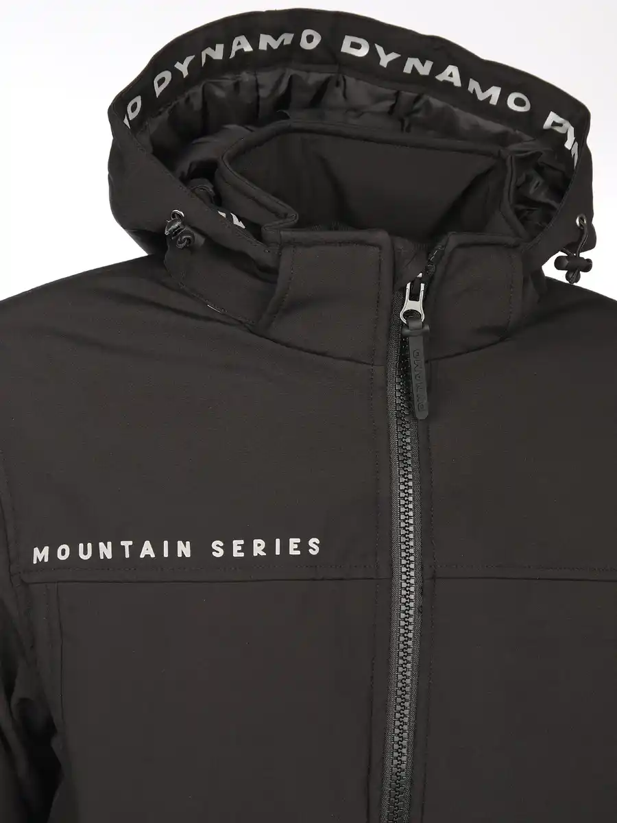 Bild 4 von Herren Softshell Winterjacke mit Bündchen Schwarz