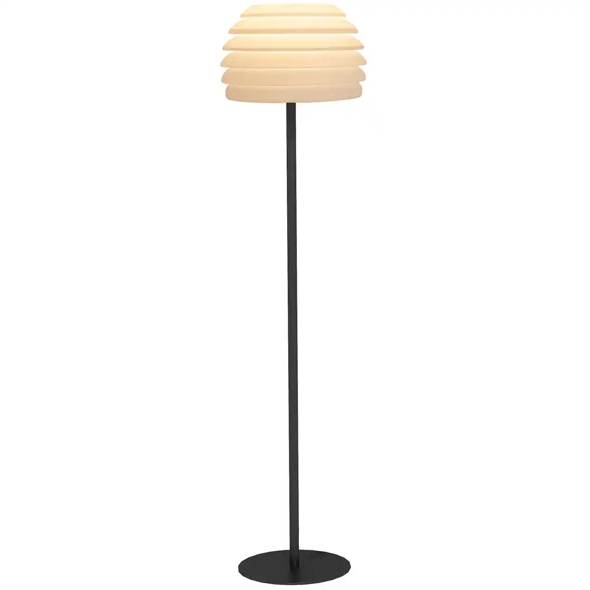 Bild 1 von Stehlampe, markanter Schirm, Outdoor/Indoor, Metallrahmen, Schwarz