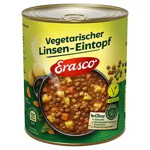 ERASCO Eintöpfe 800 g, veg. Linse