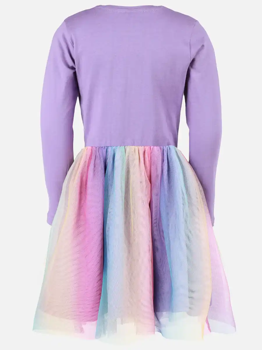 Bild 2 von Mädchen Kleid mit Frozen Motiv und Tüllbesatz Lila