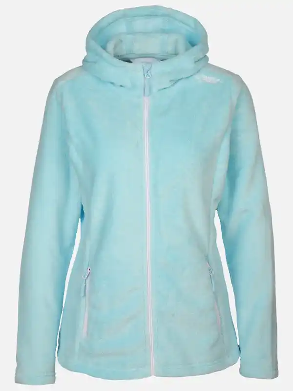 Bild 1 von Damen Flauschjacke mit Kapuze Blau