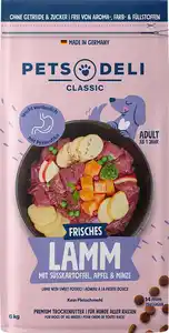 Pets Deli Trockenfutter Lamm mit Süßkartoffel und Minze, 6 kg