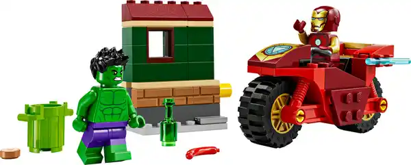 Bild 2 von LEGO Marvel 76287 Iron Man mit Bike und der Hulk