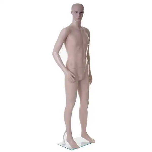 Bild 1 von Schaufensterpuppe MCW-E37, männlich Mann Schaufensterfigur Puppe Mannequin Schneiderpuppe, lebensgroß beweglich 185cm