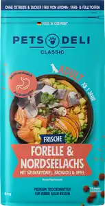 Pets Deli Trockenfutter Forelle & Nordseelachs mit Süßkartoffel, Brokkoli & Apfel, 6 kg