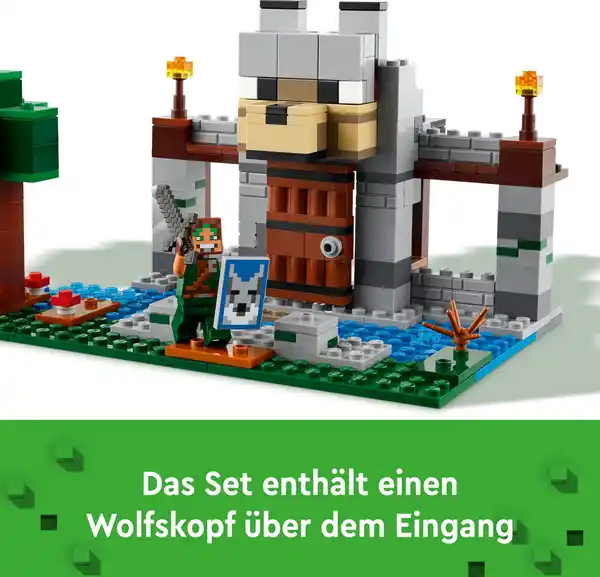 Bild 3 von LEGO Minecraft 21261 Die Wolfsfestung