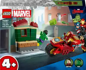 LEGO Marvel 76287 Iron Man mit Bike und der Hulk