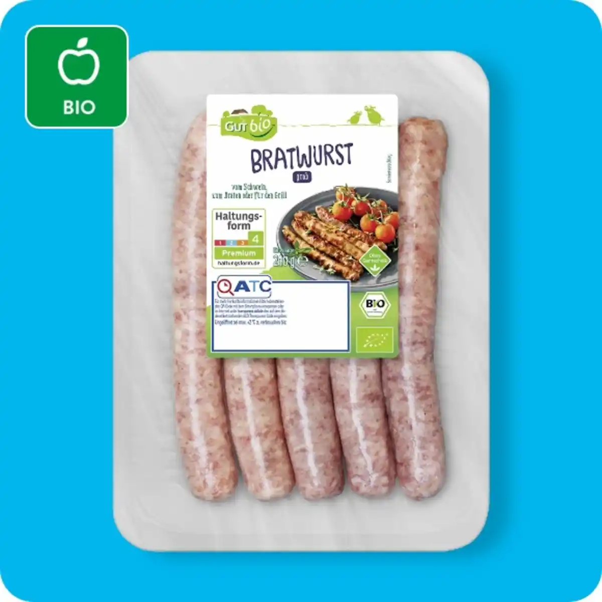 Bild 1 von GUT BIO Bio-Bratwurst, Vom Schwein