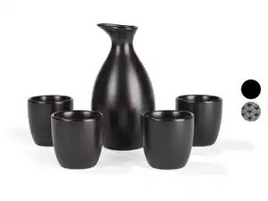 ERNESTO® Sake-Set, 5-teilig, Steingut