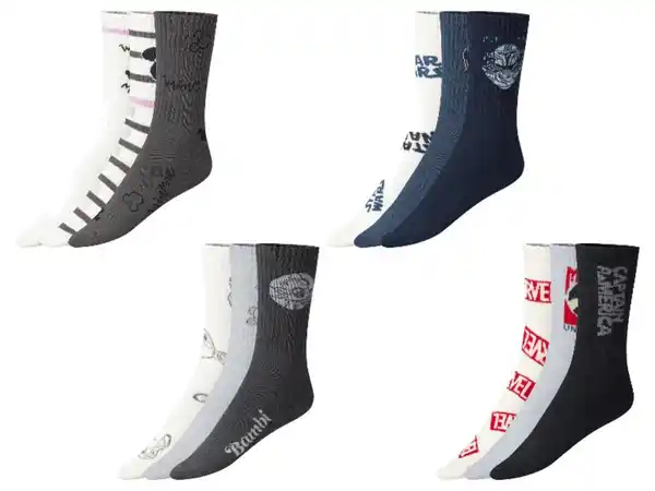 Bild 1 von Damen/Herren Socken, 3 Paar, optimale Passform