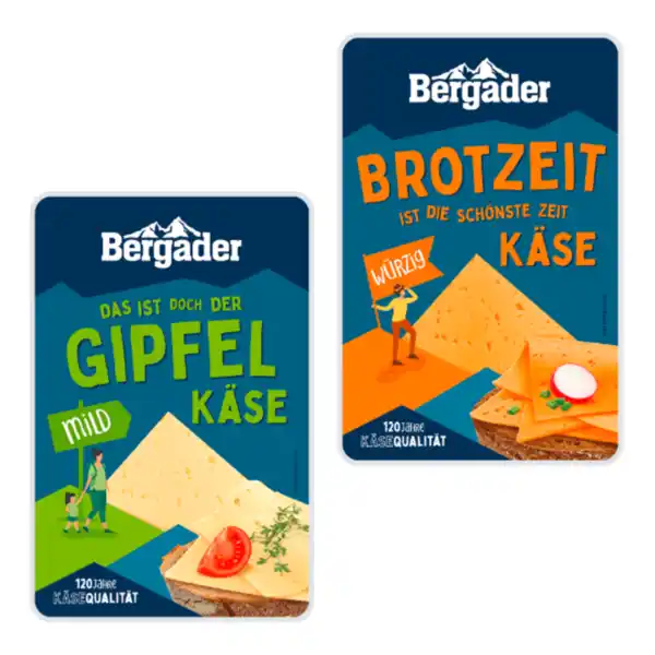 Bild 1 von BERGADER Käsescheiben 125g