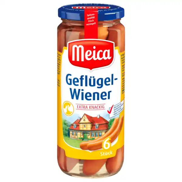 Bild 1 von Meica Geflügel-Würstchen extra knackig 250g