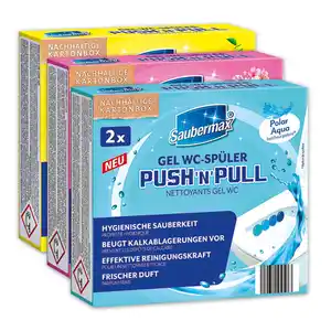 Saubermax Gel WC-Spüler Push'n'Pull