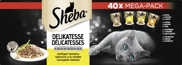 Bild 3 von Sheba Delikatesse in Gelee Geflügel Variation Multipack, 3.400 g