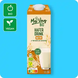 MYVAY Bio-Haferdrink, Natur oder Mandel