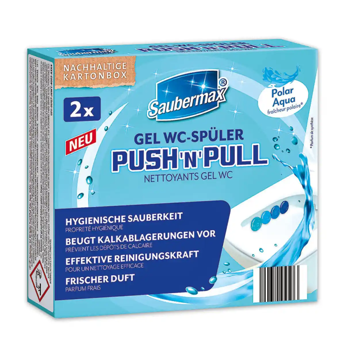 Bild 2 von Saubermax Gel WC-Spüler Push'n'Pull