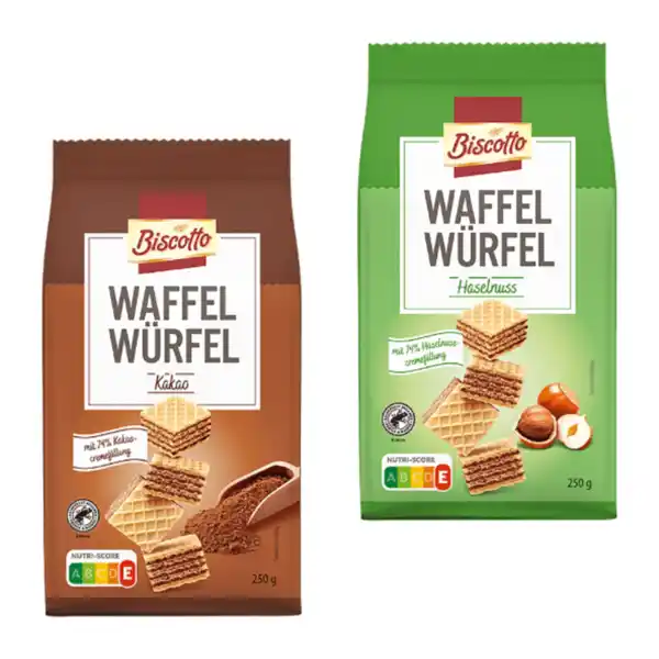 Bild 1 von BISCOTTO Waffelwürfel 250g