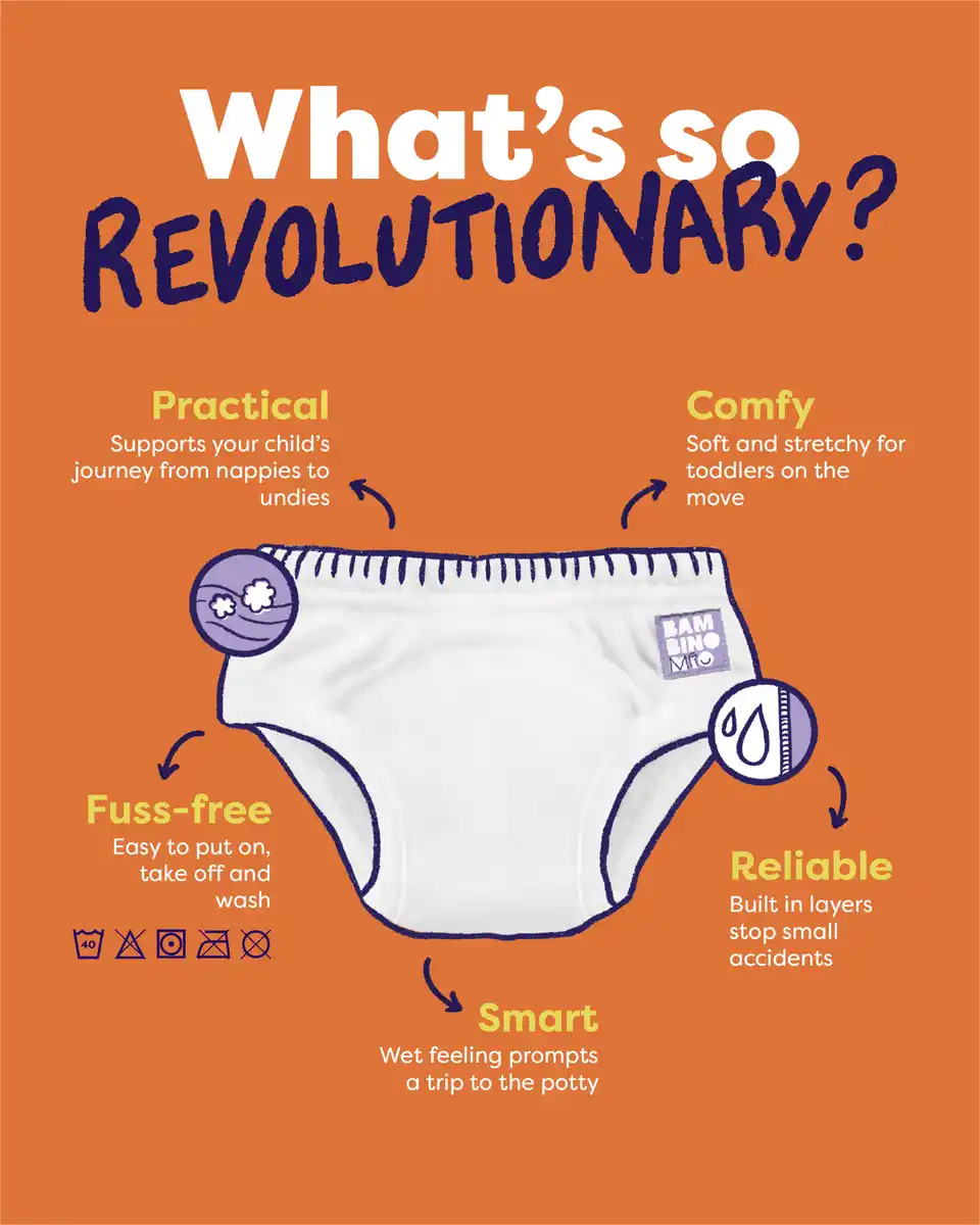 Bild 1 von bambino mio 3er Set Töpfchen-Trainingshose Bärchen, Gr. M, 3-4 Jahre