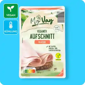 MYVAY Veganer Aufschnitt, Verschiedene Sorten: Klassik