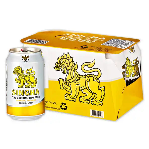 Bild 1 von Singha Original thailändisches Lager Bier