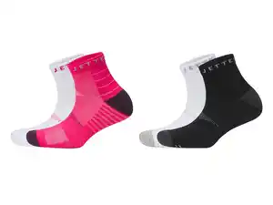 CRIVIT Damen Sport-Sneakersocken, 2 Paar, mit Baumwolle