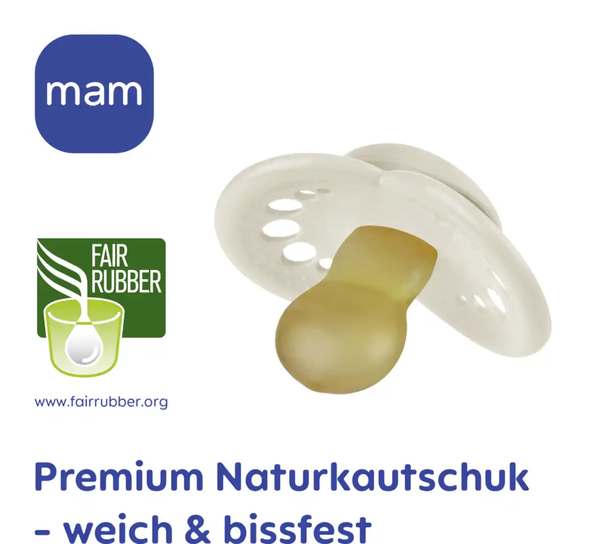 Bild 3 von MAM Schnuller Latex 6-16 Monate 2 Stk. Bär/Fuchs