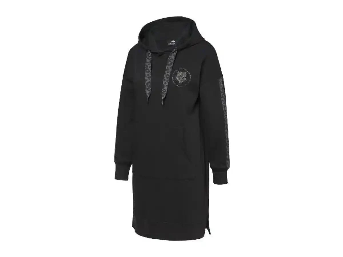 Bild 4 von Damen Sweatjacke / Sweatkleid, mit Kängurutasche