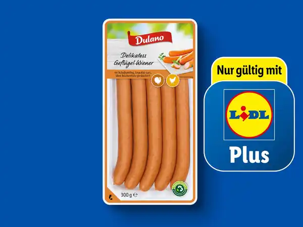 Bild 1 von Dulano Delikatess Geflügel-Wiener,  300 g