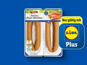 Dulano Delikatess Wiener Würstchen,  400 g