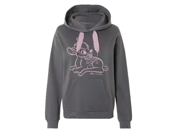 Bild 2 von Damen Sweathoodie mit Bündchen an Ärmeln und Saum