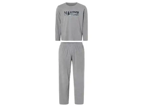 Bild 2 von Herren Pyjama, mit ökologischem Textildruck