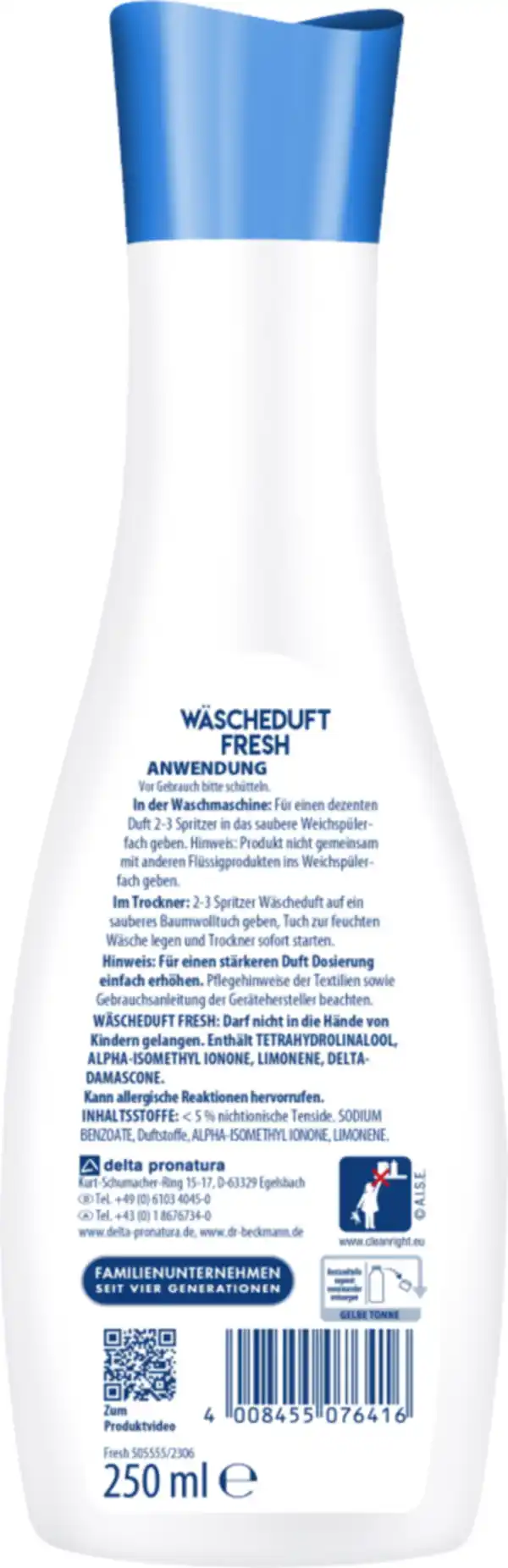 Bild 2 von Dr. Beckmann Fresh Wäscheduft Flüssig, 250 ml