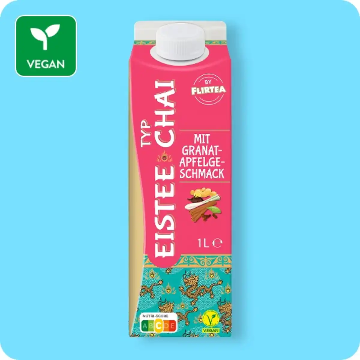 Bild 1 von FLIRTEA Eistee Typ Chai, Mit Granatapfel-Geschmack oder Pur